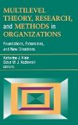 Multilevel Theory, Research, and Methods in Organizations