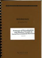 Patterns of Privatization and Market Trends in Local Government Services