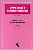 School Choice and the Quasi Market