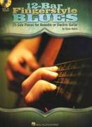 12-Bar Fingerstyle Blues: 25 Solo Pieces for Acoustic or Electric Guitar [With CD (Audio)]