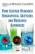 Food Science Research Biographical Sketches and Research Summaries