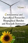 Environmental & Agricultural Researcher Biographical Sketches & Research Summaries