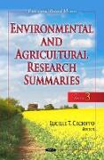 Environmental & Agricultural Research Summaries