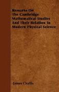 Remarks on the Cambridge Mathematical Studies and Their Relation to Modern Physical Science