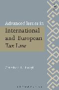 Advanced Issues in International and European Tax Law