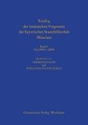 Katalog der lateinischen Fragmente der Bayerischen Staatsbibliothek München