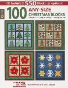 100 Any-Size Christmas Blocks [With CDROM]