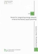 Model for integrating energy relevant criteria into factory layout planning