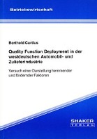 Quality Function Deployment in der westdeutschen Automobil- und Zulieferindustrie