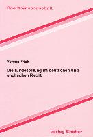 Die Kindestötung im deutschen und englischen Recht