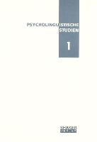Psycholinguistische Studien 1