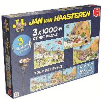 Jan van Haasteren - Tour de France. Puzzle 3 x 1000 Teile