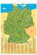 Illustrierte Deutschlandkarte zum Aufhängen