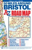 50 Miles around Bristol A-Z Road Map