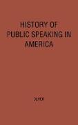 History of Public Speaking in America