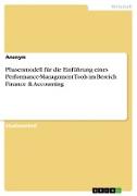 Phasenmodell für die Einführung eines Performance-Management Tools im Bereich Finance & Accounting