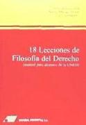 18 lecciones de filosofía del derecho