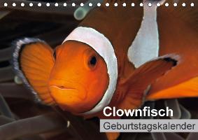 Clownfisch Geburtstagskalender (Tischkalender immerwährend DIN A5 quer)