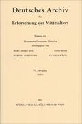 Deutsches Archiv für Erforschung des Mittelalters, 70 Jg. Heft 1