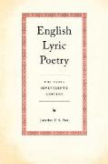 English Lyric Poetry