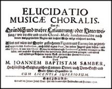 Elucidatio Musicae choralis