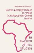 Genres autobiographique en Afrique /Autobiographical Genres in Africa