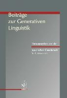 Beiträge zur Generativen Linguistik