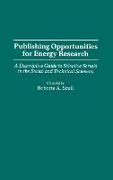 Publishing Opportunities for Energy Research