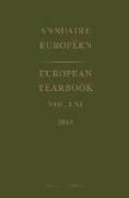 European Yearbook / Annuaire Européen, Volume 61 (2013)