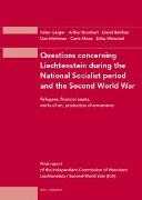 Questions concerning Liechtenstein during the National Socialist period and the Second World Wa