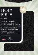 NKJV, Reference Bible, Giant Print, Bonded Leather, Black, Indexed