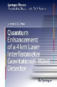 Quantum Enhancement of a 4 km Laser Interferometer Gravitational-Wave Detector