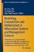 Modelling, Computation and Optimization in Information Systems and Management Sciences