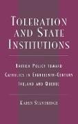 Toleration and State Institutions