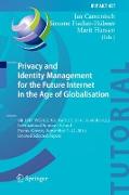 Privacy and Identity Management for the Future Internet in the Age of Globalisation