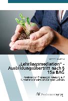 ¿Lehrlingsmediation¿ - Ausbildungsübertritt nach § 15a BAG
