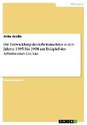 Die Entwicklung des Arbeitsmarktes in den Jahren 1995 bis 1998 am Beispiel des Arbeitsamtes Luckau