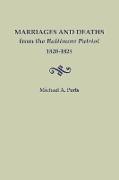 Marriages and Deaths from the Baltimore Patriot, 1820-1824