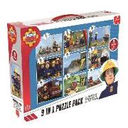 Fireman Sam 9 in 1 Puzzle Mix - 2x12/2x24/3x35/2x50 Teile