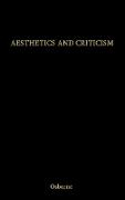 Aesthetics and Criticism