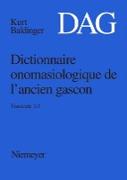 Dictionnaire onomasiologique de l¿ancien gascon (DAG). Fascicule 2/3