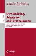 User Modeling, Adaptation and Personalization