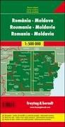 Rumänien - Moldawien, Straßenkarte 1:500.000, freytag & berndt
