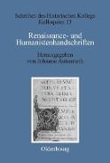 Renaissance- und Humanistenhandschriften