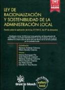 Ley de racionalización y sostenibilidad de la administración local