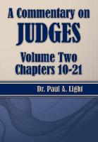 A Commentary on Judges, Volume Two