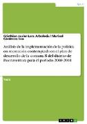 Análisis de la implementación de la política en recreación contemplada en el plan de desarrollo de la comuna 8 del distrito de Buenaventura para el período 2008-2001