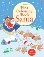 First Colouring Book Santa + stickers