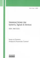 Transactions on Systems, Signals and Devices Vol. 4, No. 1