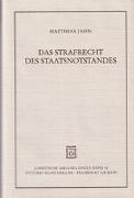 Das Strafrecht des Staatsnotstandes